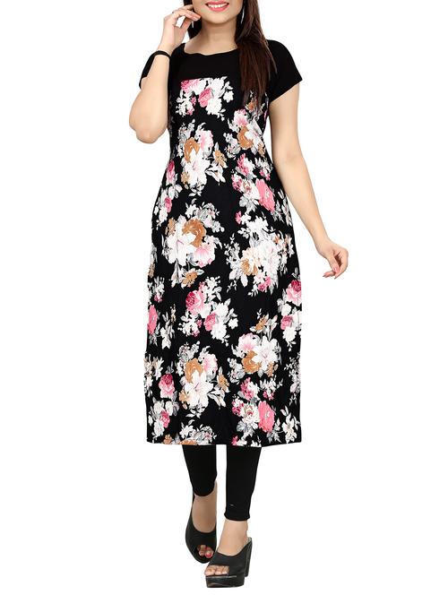 floral print straight kurta - 15426290 - Very Small Image - 1