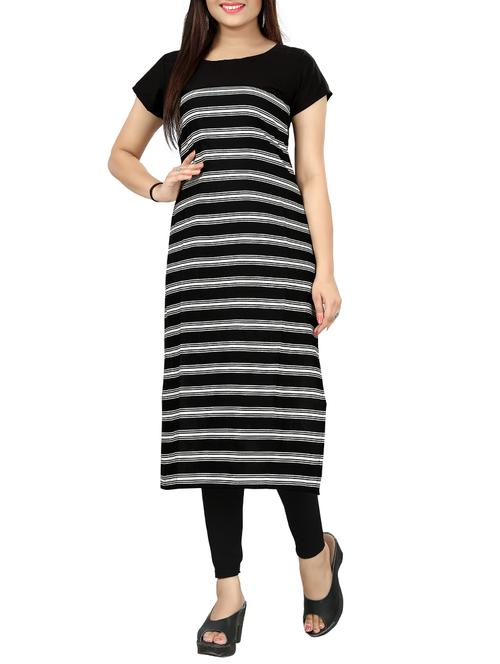 straight stripes kurta - 15426300 - Very Small Image - 1