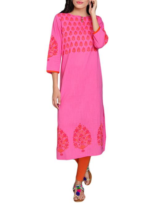 straight printed kurta - 15426567 - Very Small Image - 1