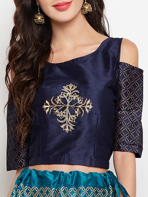 printed clod shoulder sleveed top - 15427061 - Very Small Image - 1