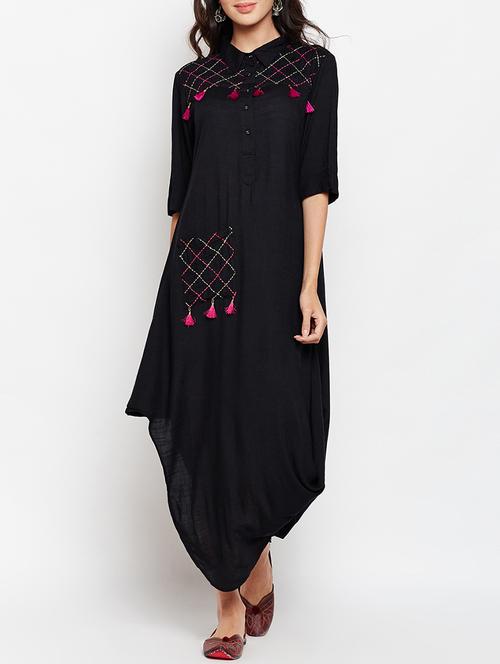 asymmetric cowl kurta - 15427075 - Very Small Image - 1