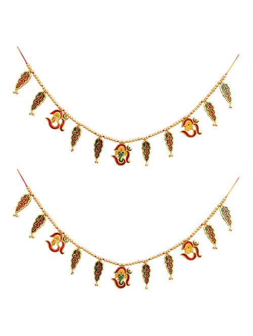 toran decorative bandhanwar metal door decorative item for festive decoration - 15427222 - Very Small Image - 1