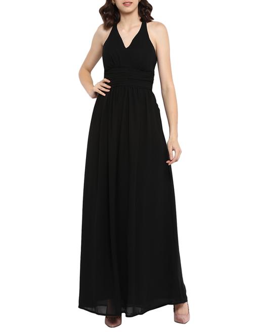 x-line back halter gown - 15427382 - Very Small Image - 1