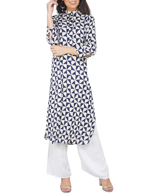 straight geometrical kurta - 15427493 - Very Small Image - 1