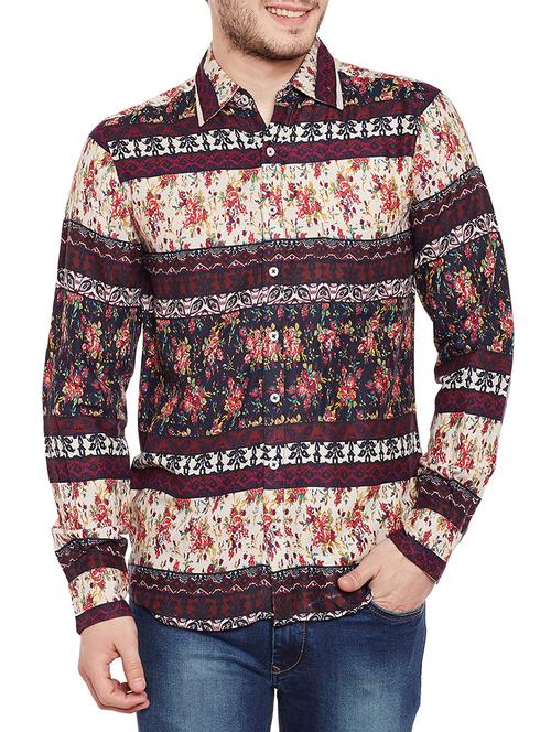 multi colored polyester casual shirt - 15427587 - Very Small Image - 1