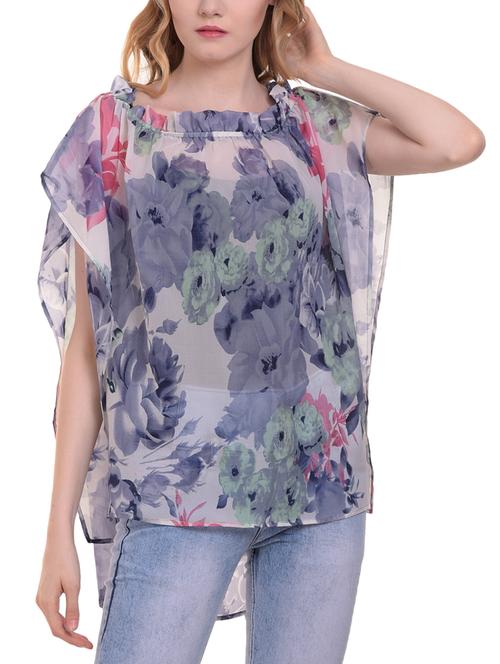 elasticated neck summer poncho - 15427817 - Very Small Image - 1