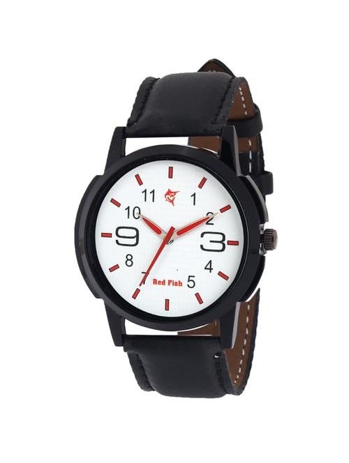 red fish leather strap analog watch ( rdf-1060 ) - 15428790 - Very Small Image - 1