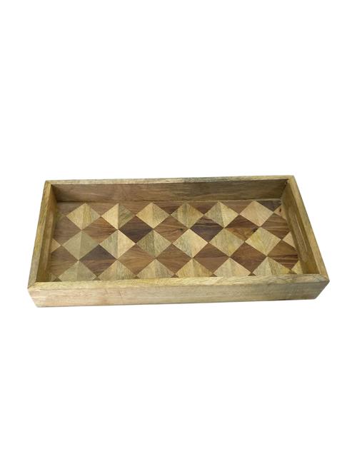 decorative wooden tray - 15429141 - Very Small Image - 1