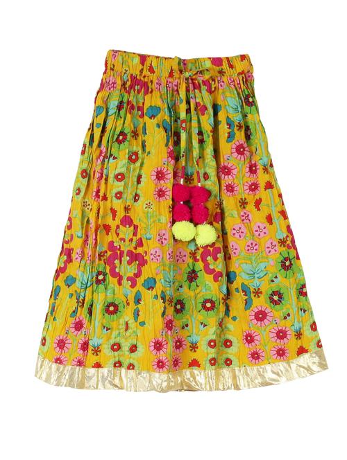 yellow cotton skirt - 15430194 - Very Small Image - 1