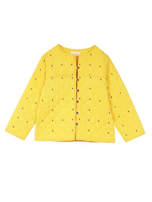 yellow cotton quilted jacket - 15430205 - Very Small Image - 1