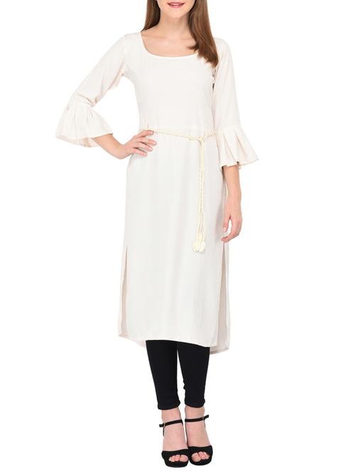 straight bell sleeves kurta - 15430618 - Very Small Image - 1