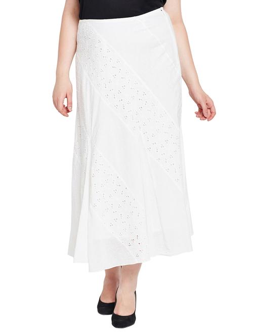 schiffli work maxi skirt - 15431250 - Very Small Image - 1