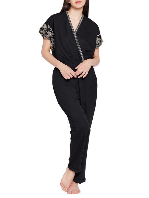 embroidered full length jumpsuit - 15431269 - Very Small Image - 1