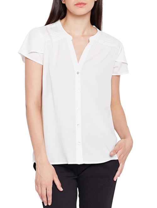 tulip sleeved pin tucks detail top - 15431284 - Very Small Image - 1