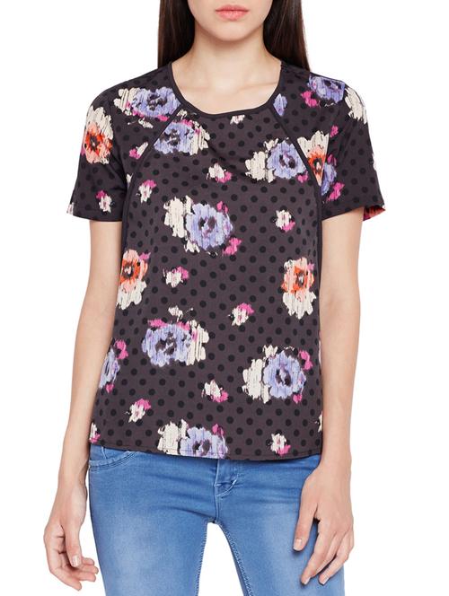 polka dotted floral top - 15431291 - Very Small Image - 1