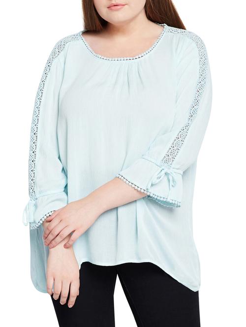 lace detail plus top - 15431304 - Very Small Image - 1