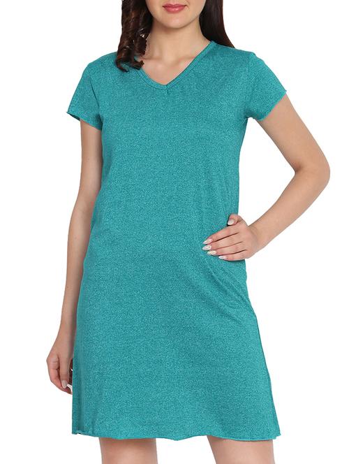 v-neck short sleeved sleepshirt - 15431666 - Very Small Image - 1