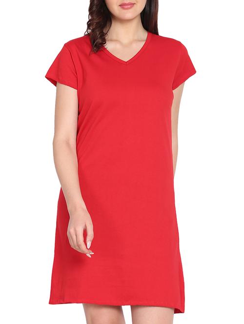 v-neck short sleeved sleepshirt - 15431670 - Very Small Image - 1