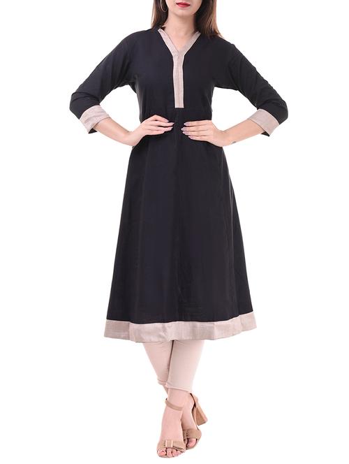 Anarkali patch work kurta - 15431846 - Very Small Image - 1