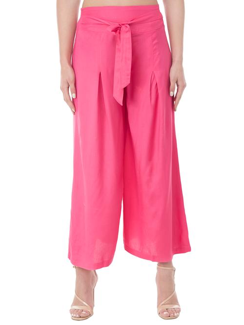 tie-knot belt pleated palazzo - 15432395 - Very Small Image - 1