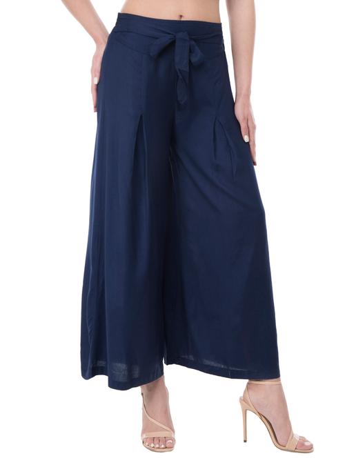 tie-knot belt pleated palazzo - 15432403 - Very Small Image - 1
