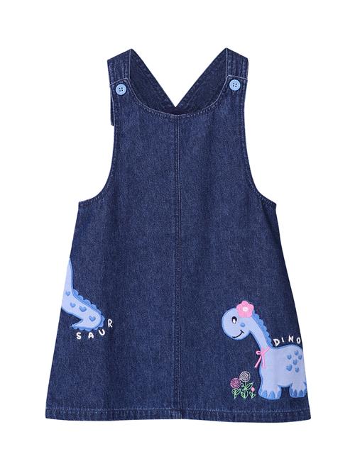 blue cotton dungaree - 15435191 - Very Small Image - 1