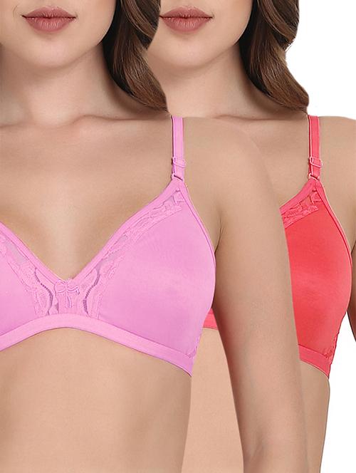 set of 2 lace detail bra - 15435296 - Very Small Image - 1