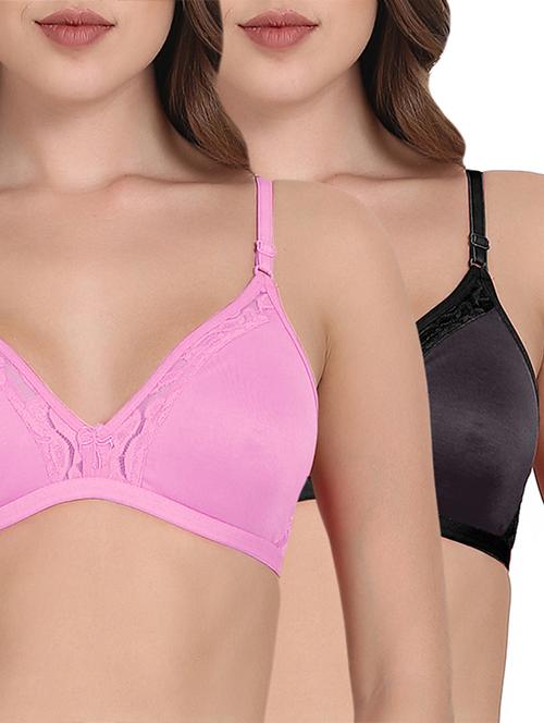 set of 2 lace detail bra - 15435298 - Very Small Image - 1