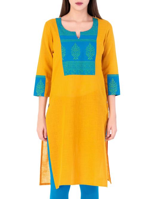 straight printed kurta - 15435322 - Very Small Image - 1