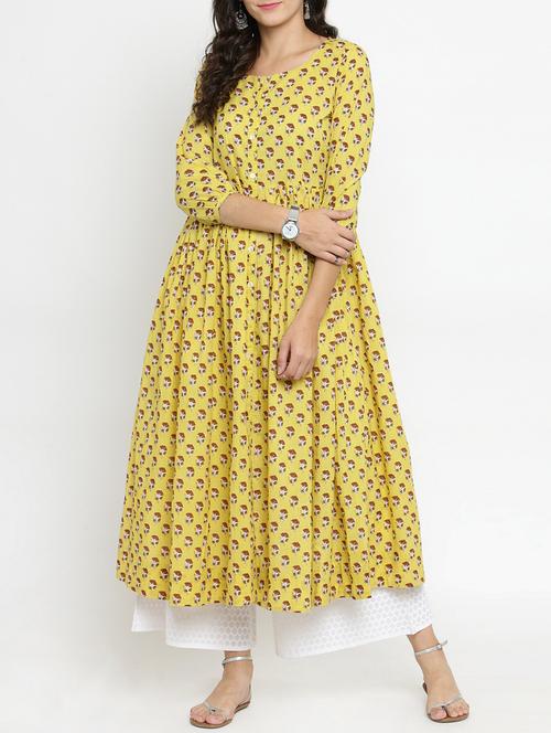 flared kurta palazzo set - 15435898 - Very Small Image - 1