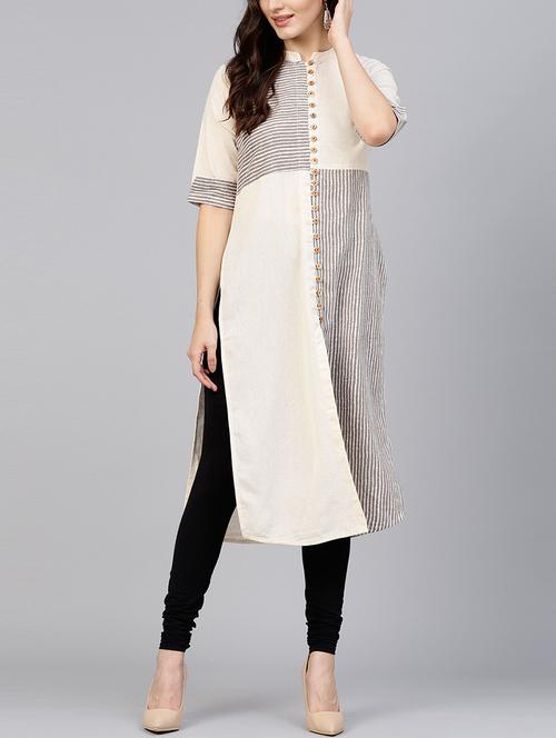 stripes printed kurta - 15436016 - Very Small Image - 1