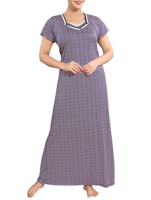 printed nightwear gown - 15436794 - Very Small Image - 1