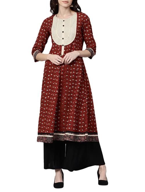 flared printed kurta - 15436812 - Very Small Image - 1