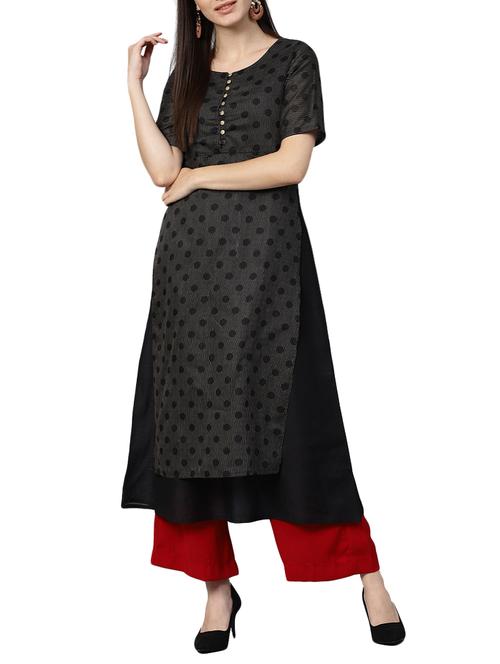 layered polka dot kurta - 15436828 - Very Small Image - 1