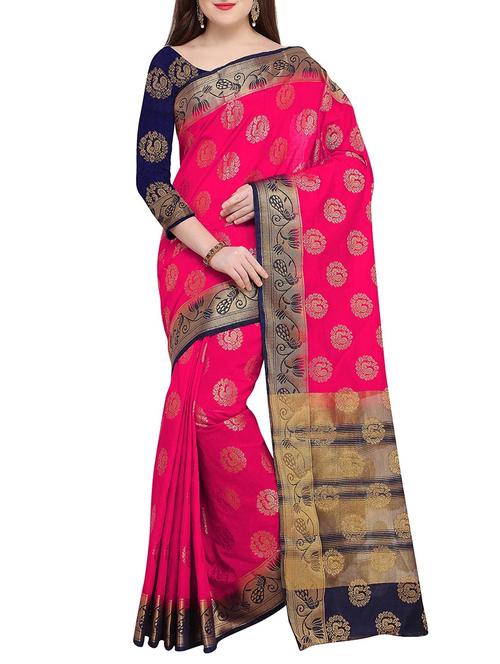 conversational kanjivaram saree with blouse - 15436837 - Very Small Image - 1