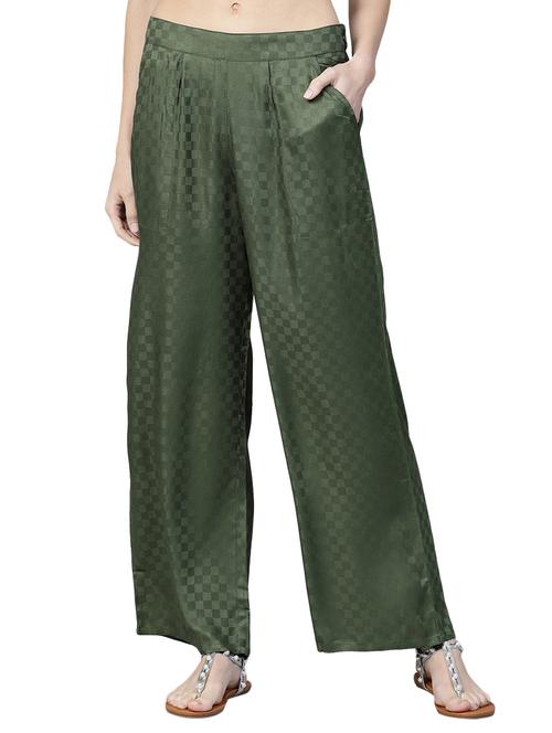 checkered mid-rise palazzo - 15436872 - Very Small Image - 1