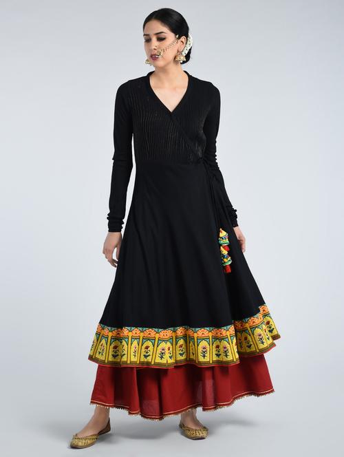 angrakha kaantha kurta with tassels - 15436960 - Very Small Image - 1
