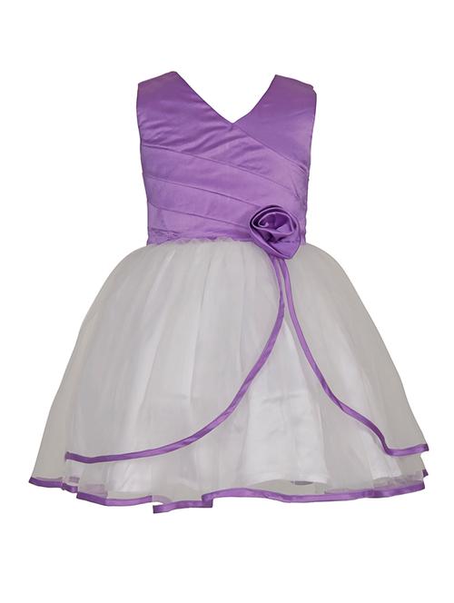 purple net frock - 15437931 - Very Small Image - 1