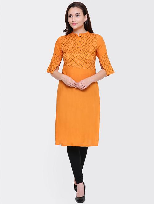 straight embroidered kurta - 15438133 - Very Small Image - 1