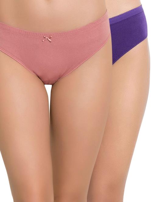 set of 2 solid bikini panties - 15438185 - Very Small Image - 1