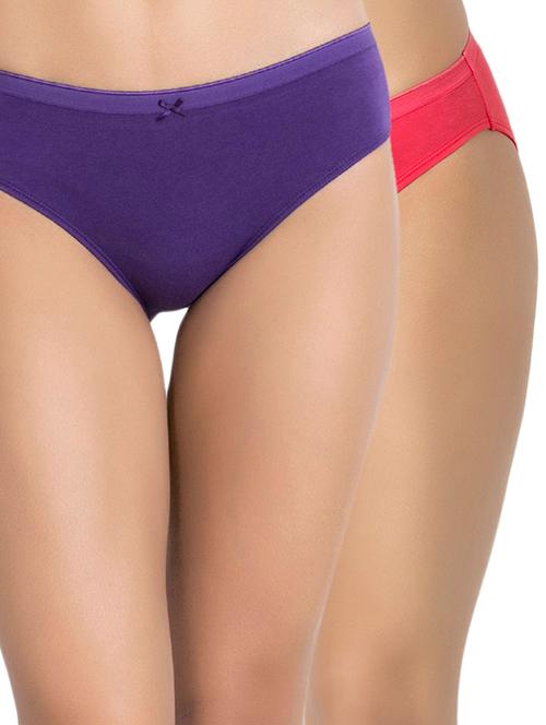 set of 2 solid hipster panties - 15438187 - Very Small Image - 1
