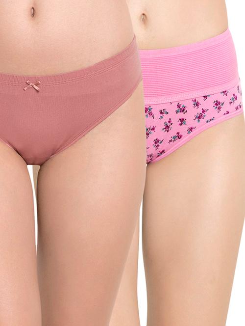 set of 2 high-rise printed hipster panties - 15438205 - Very Small Image - 1