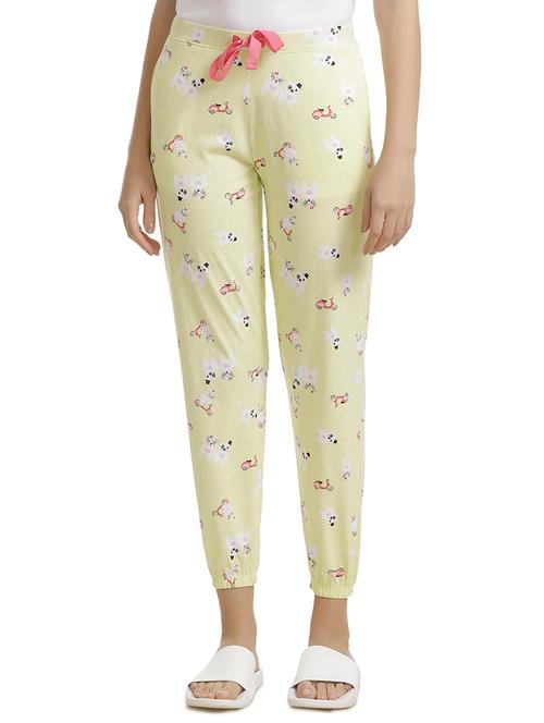 elasticated hem cartoon print pajama - 15438224 - Very Small Image - 1