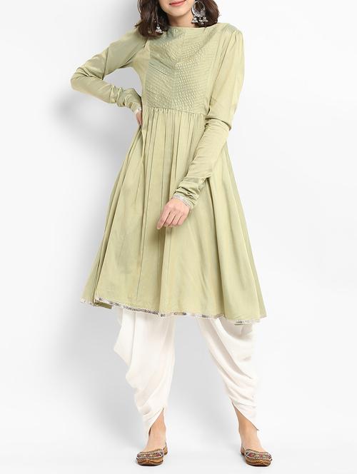 gota patti kurta with salwar set - 15438250 - Very Small Image - 1