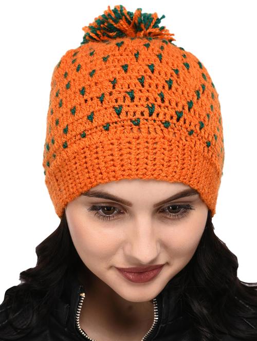 pom pom top round cap - 15438908 - Very Small Image - 1