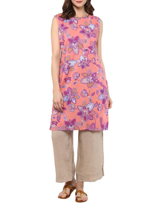 straight printed kurta - 15439091 - Very Small Image - 1