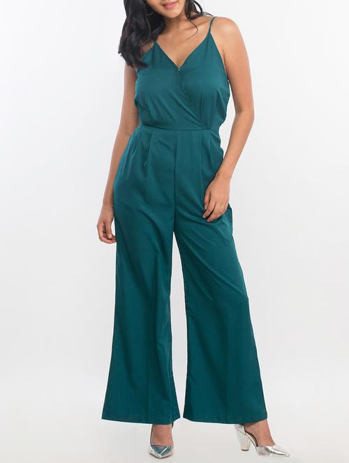 full leg pleated cami jumpsuit - 15439201 - Very Small Image - 1