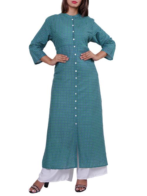 straight printed kurta - 15440491 - Very Small Image - 1
