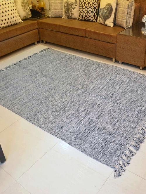 handloom woven cotton dhurrie - 15440499 - Very Small Image - 1