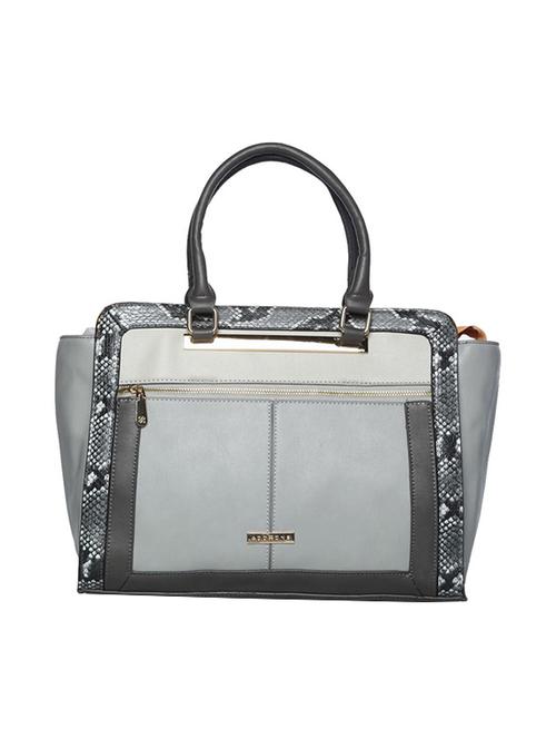 grey leatherette (pu) handbag - 15441567 - Very Small Image - 1